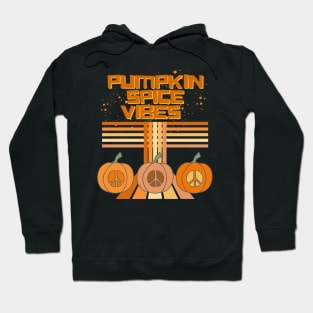 Pumpkin Spice Vibes Retro Holiday Groove - Spice Dusted Style Hoodie